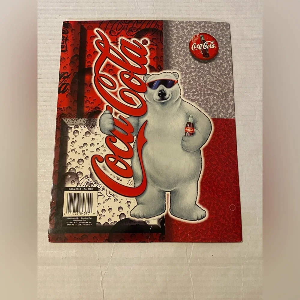 Coca-Cola 1998 Coke brand VTG school folder